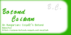 botond csipan business card